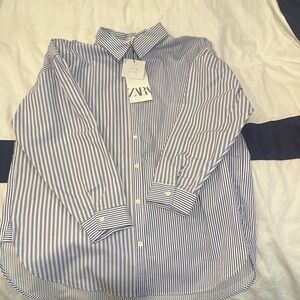 Kids Zara Blue Striped Shirt